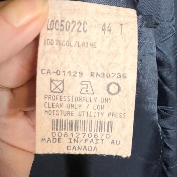 POLO RALPH LAUREN Classic 2 Button Navy Blazer with Gold Buttons Wool Size 44L - Picture 7 of 7